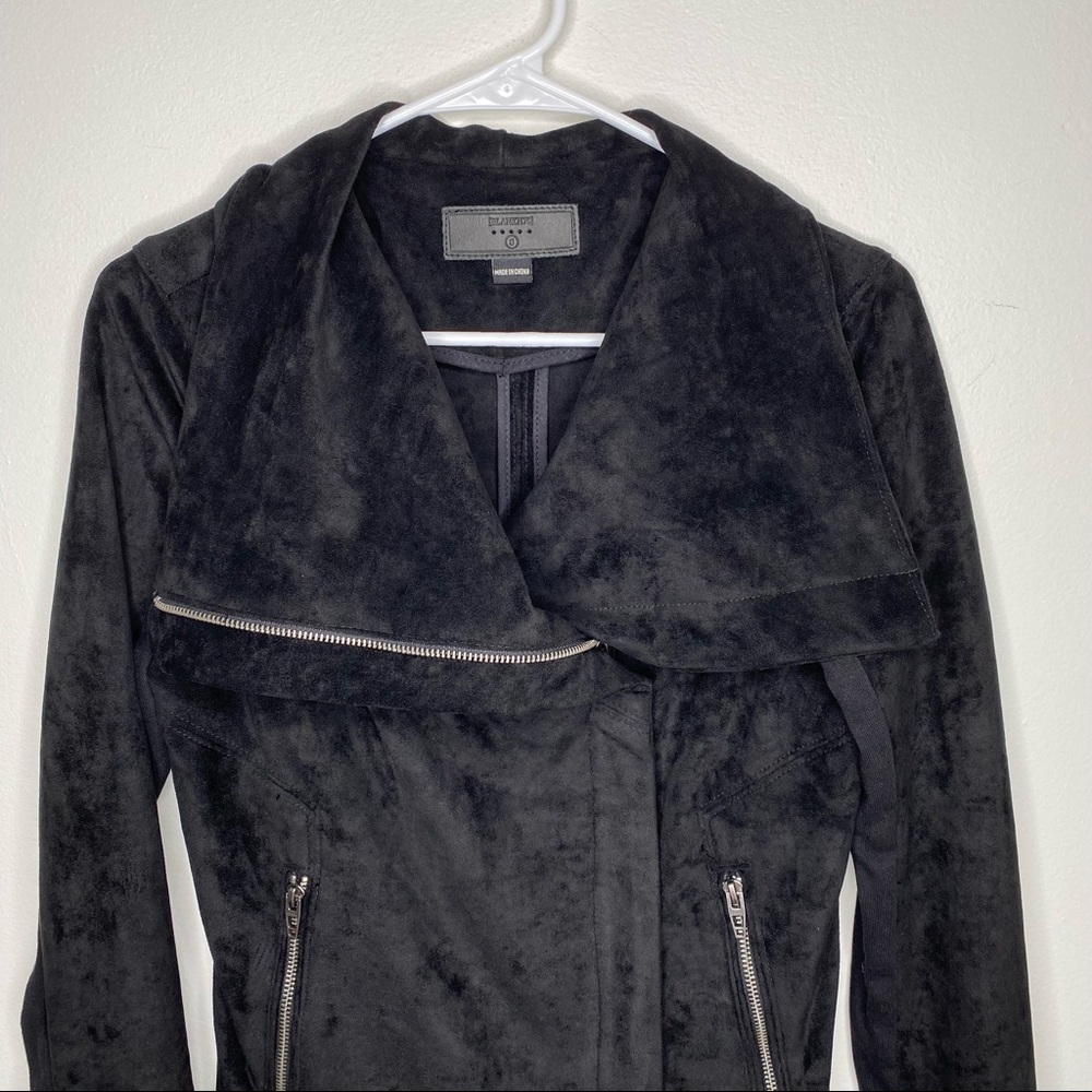 Blank NYC Suede Black Moto Jacket - Picture 4 of 6